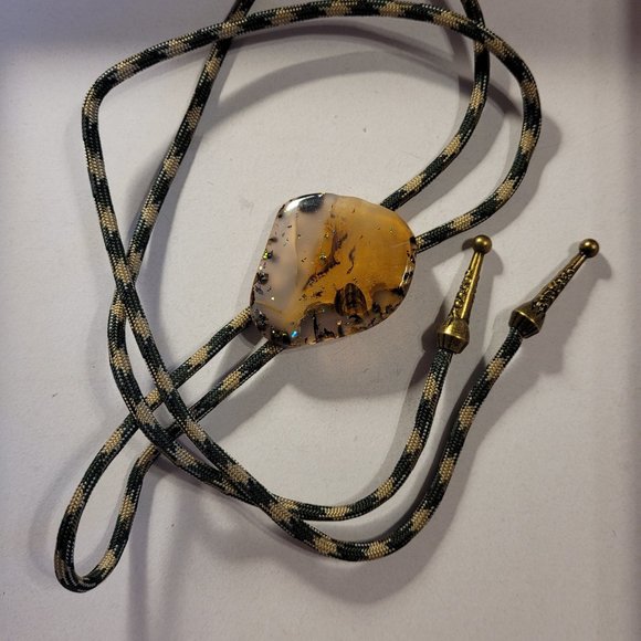 Bolo Tie - Made from Stone - Very Unique Looking - Picture 1 of 12